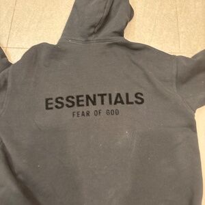 Essentials black hoodie